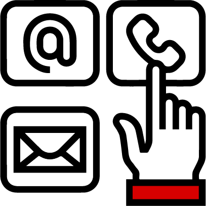 icon of hand selecting a contact method